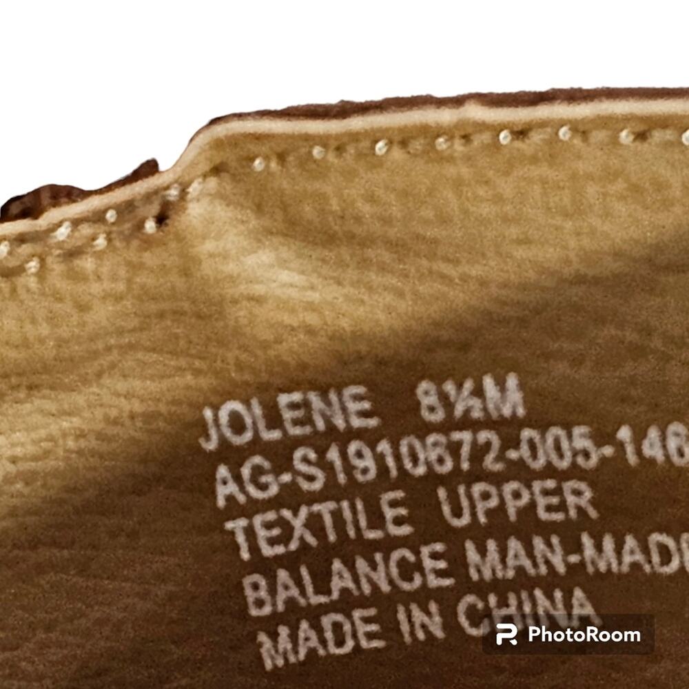 Andrew Geller "Jolene" Brown Wedge Sandals NWOT 8.5 M - Picture 9 of 10